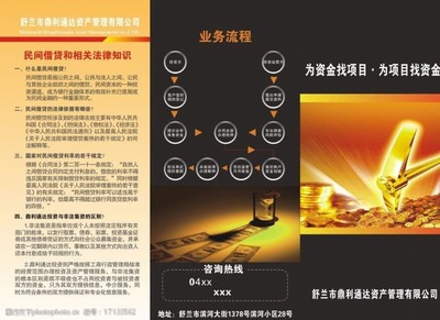 三捭页图片素材 投资管理与咨询服务的视觉表达